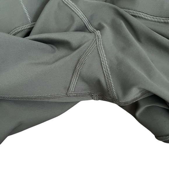 Lululemon Fast & Free Green Crop ll Nulux 19” Leggings Running Workout Sz 8 - Picture 12 of 12